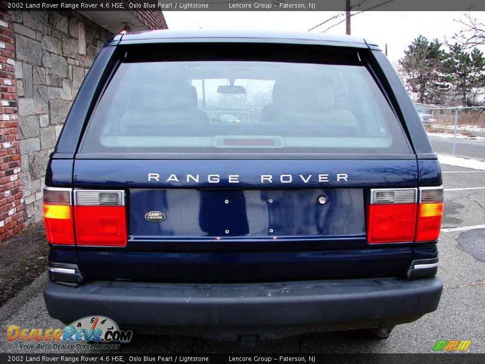 2002 Land Rover Range Rover 4.6 HSE Oslo Blue Pearl / Lightstone Photo #7