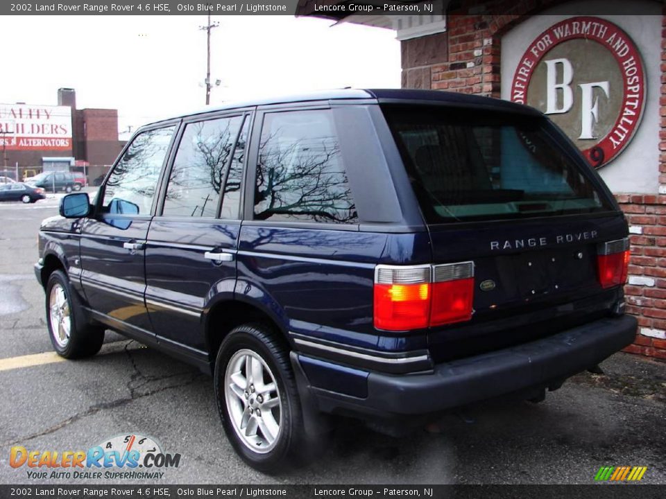 2002 Land Rover Range Rover 4.6 HSE Oslo Blue Pearl / Lightstone Photo #8