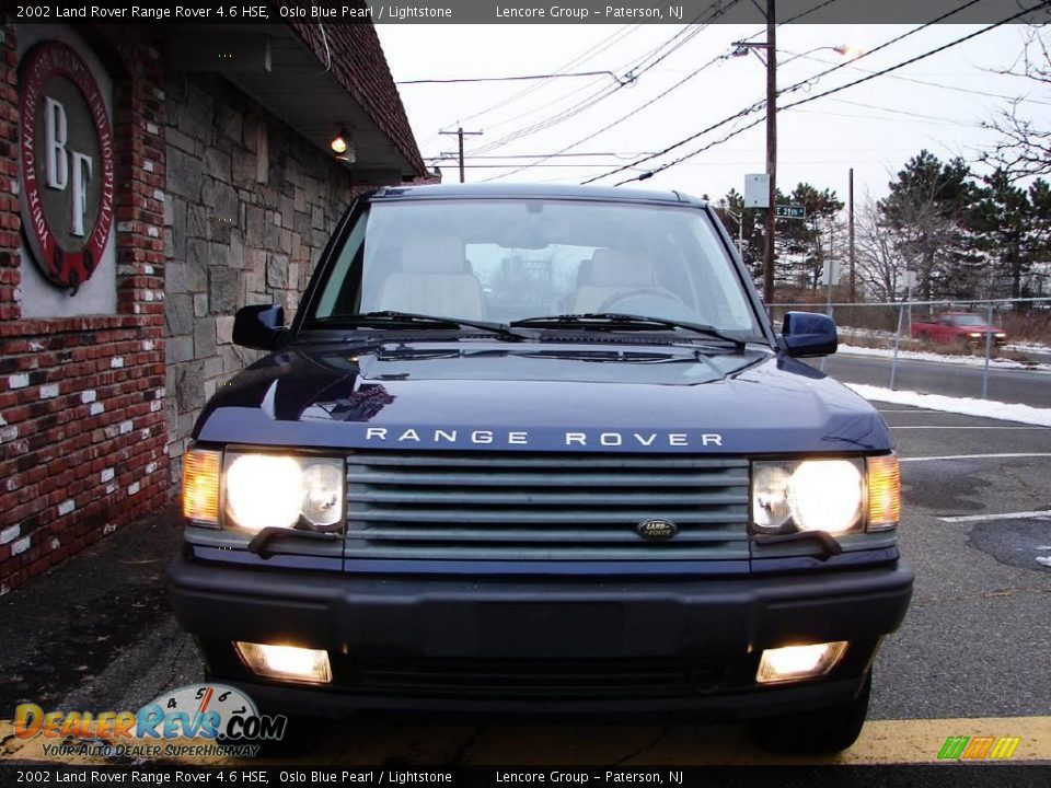 2002 Land Rover Range Rover 4.6 HSE Oslo Blue Pearl / Lightstone Photo #9