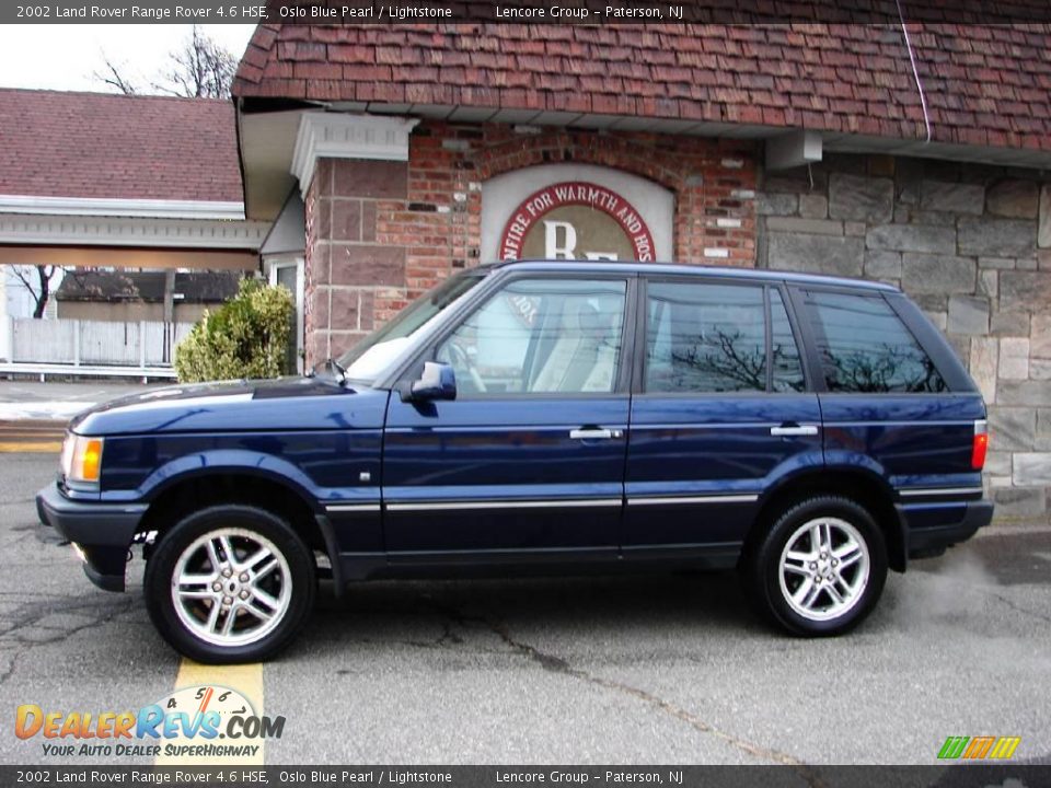 2002 Land Rover Range Rover 4.6 HSE Oslo Blue Pearl / Lightstone Photo #11