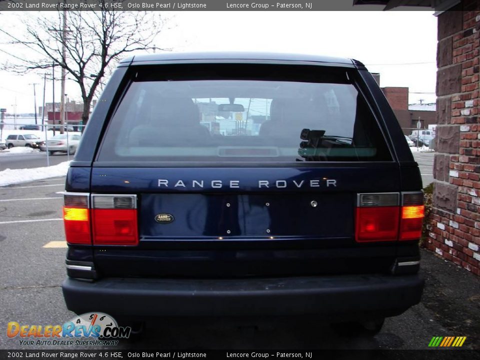 2002 Land Rover Range Rover 4.6 HSE Oslo Blue Pearl / Lightstone Photo #12