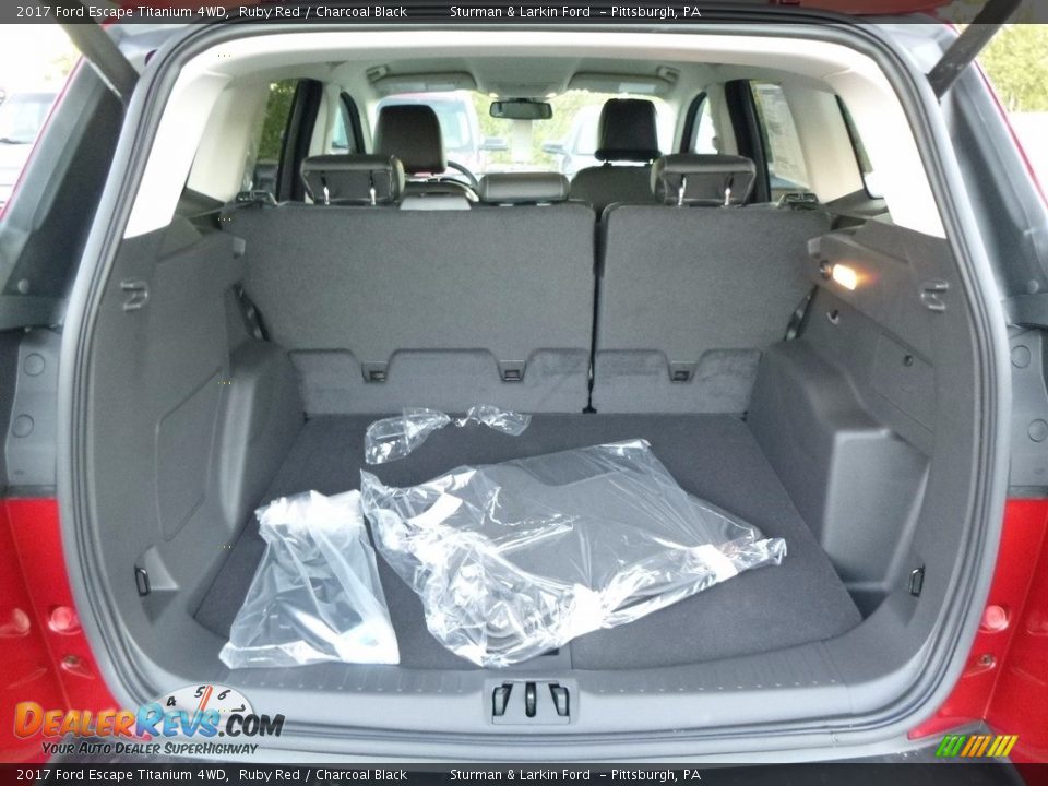 2017 Ford Escape Titanium 4WD Ruby Red / Charcoal Black Photo #3