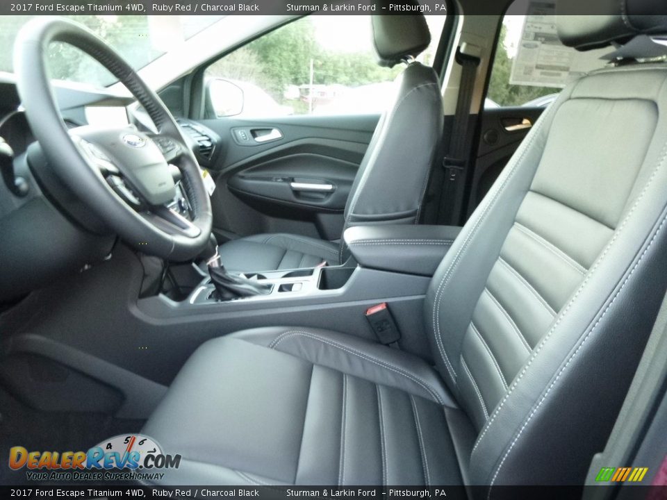 2017 Ford Escape Titanium 4WD Ruby Red / Charcoal Black Photo #7