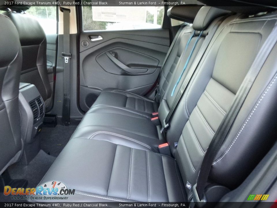 2017 Ford Escape Titanium 4WD Ruby Red / Charcoal Black Photo #8
