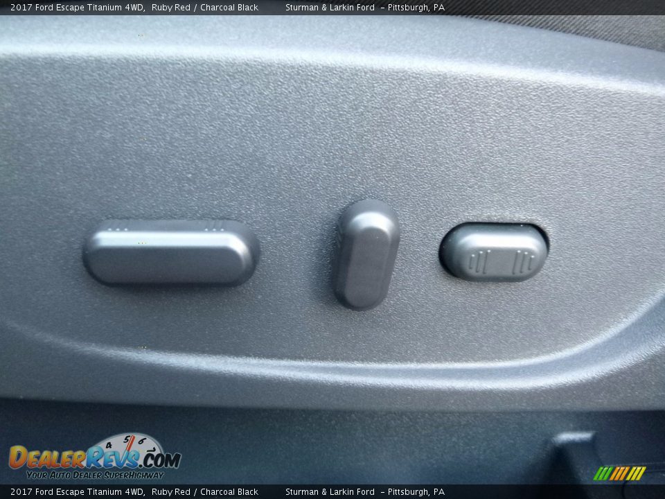 2017 Ford Escape Titanium 4WD Ruby Red / Charcoal Black Photo #12
