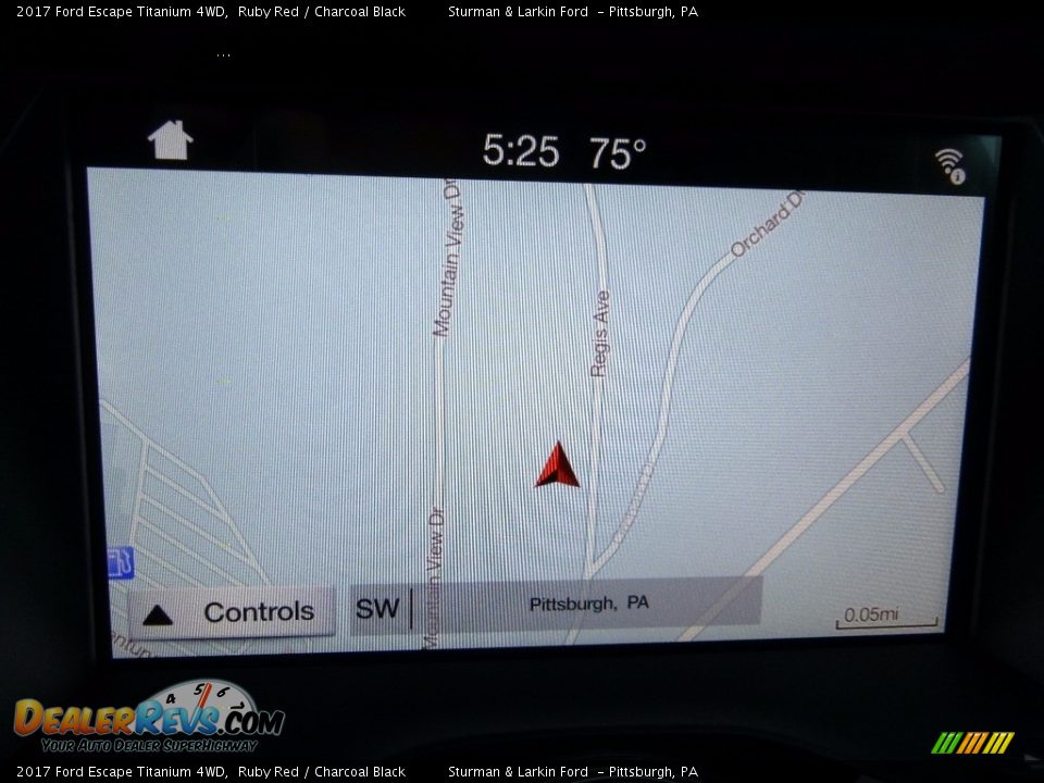 2017 Ford Escape Titanium 4WD Ruby Red / Charcoal Black Photo #13