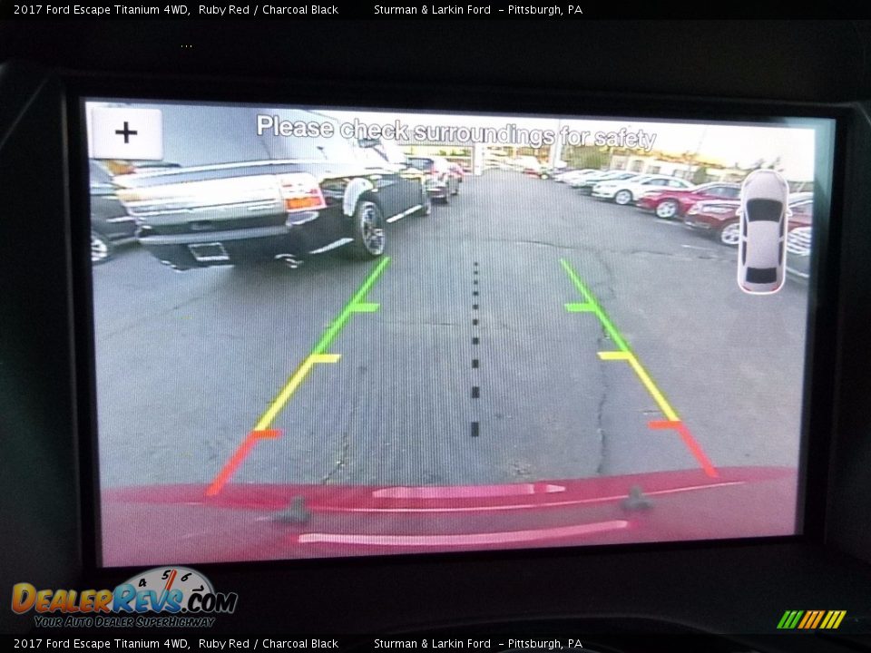 2017 Ford Escape Titanium 4WD Ruby Red / Charcoal Black Photo #14