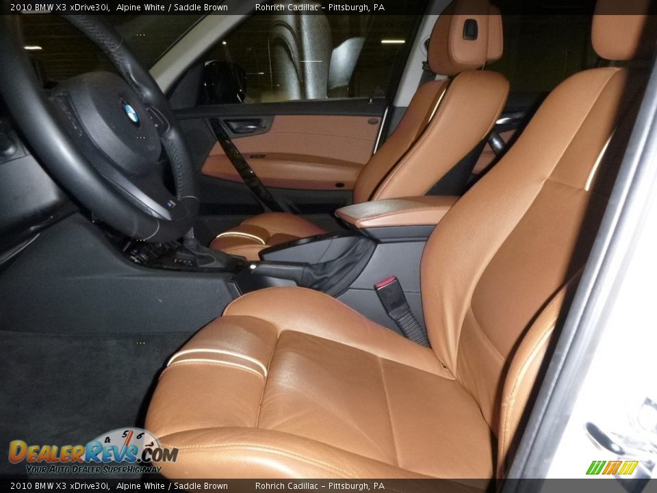 2010 BMW X3 xDrive30i Alpine White / Saddle Brown Photo #5