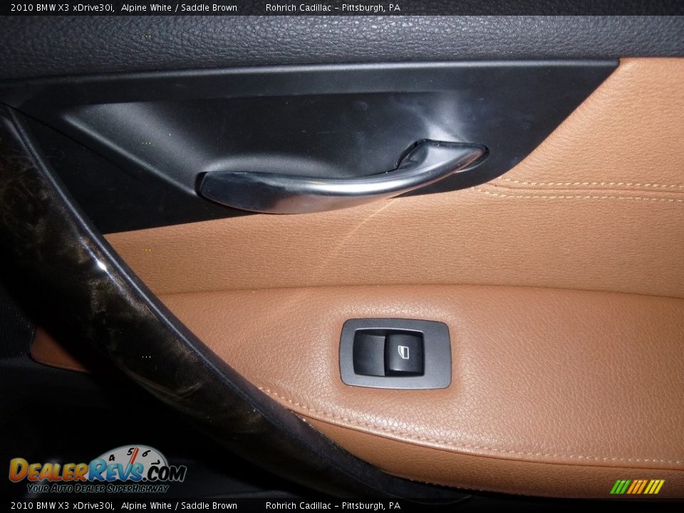 2010 BMW X3 xDrive30i Alpine White / Saddle Brown Photo #10