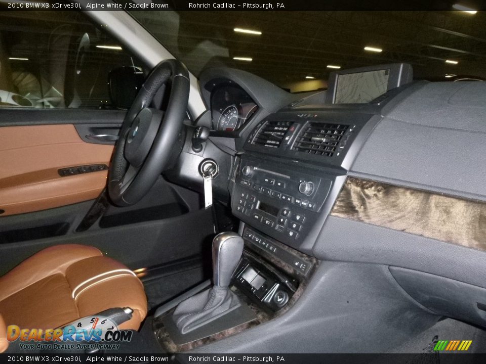 2010 BMW X3 xDrive30i Alpine White / Saddle Brown Photo #11