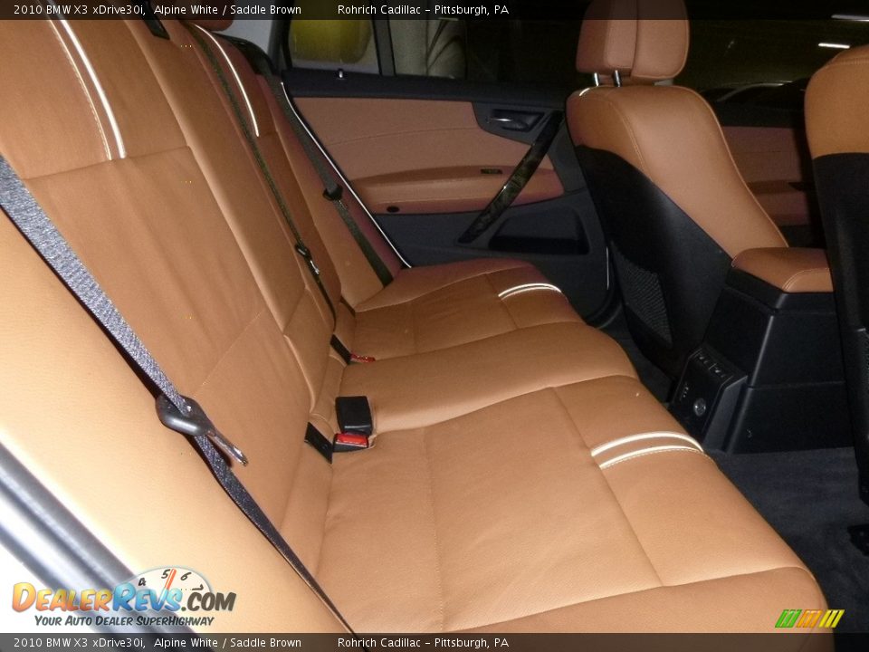 2010 BMW X3 xDrive30i Alpine White / Saddle Brown Photo #13