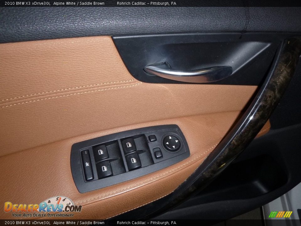 2010 BMW X3 xDrive30i Alpine White / Saddle Brown Photo #18