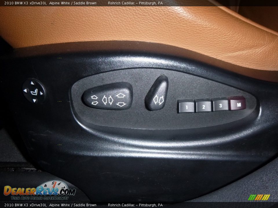 2010 BMW X3 xDrive30i Alpine White / Saddle Brown Photo #19