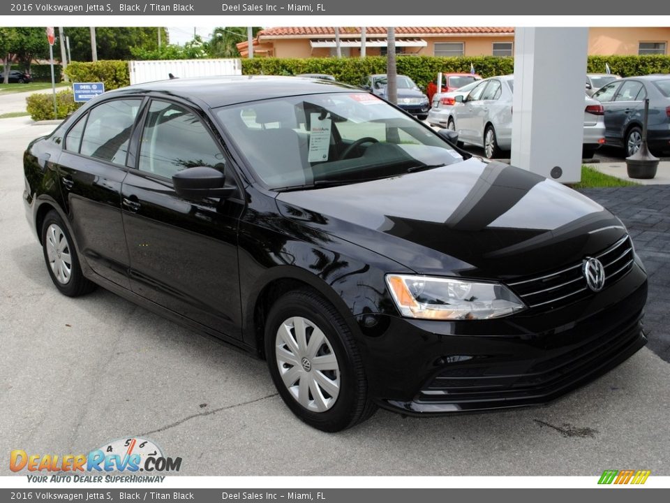 2016 Volkswagen Jetta S Black / Titan Black Photo #1