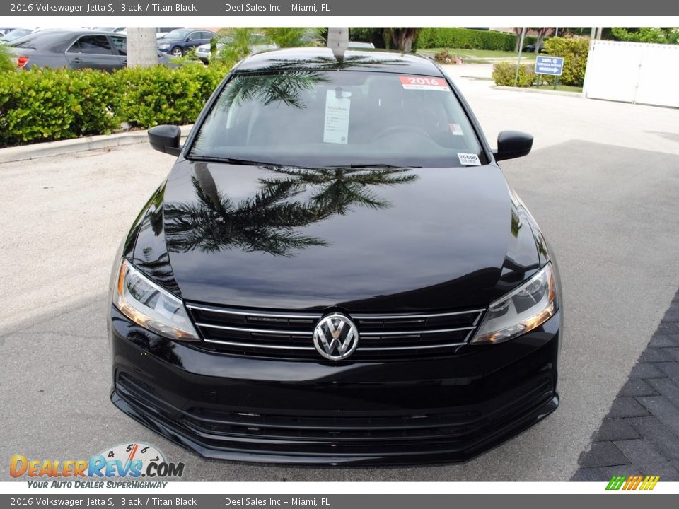 2016 Volkswagen Jetta S Black / Titan Black Photo #3