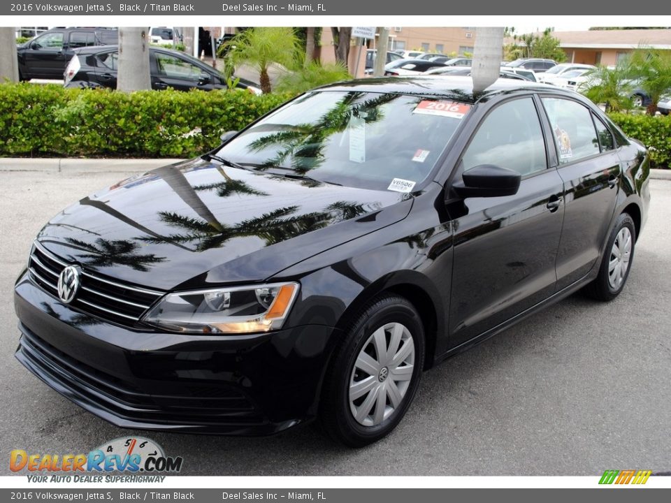 2016 Volkswagen Jetta S Black / Titan Black Photo #4