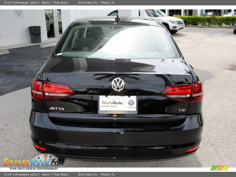 2016 Volkswagen Jetta S Black / Titan Black Photo #8