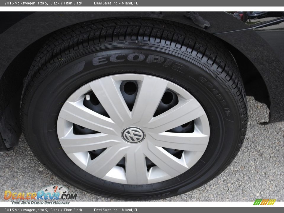 2016 Volkswagen Jetta S Black / Titan Black Photo #11