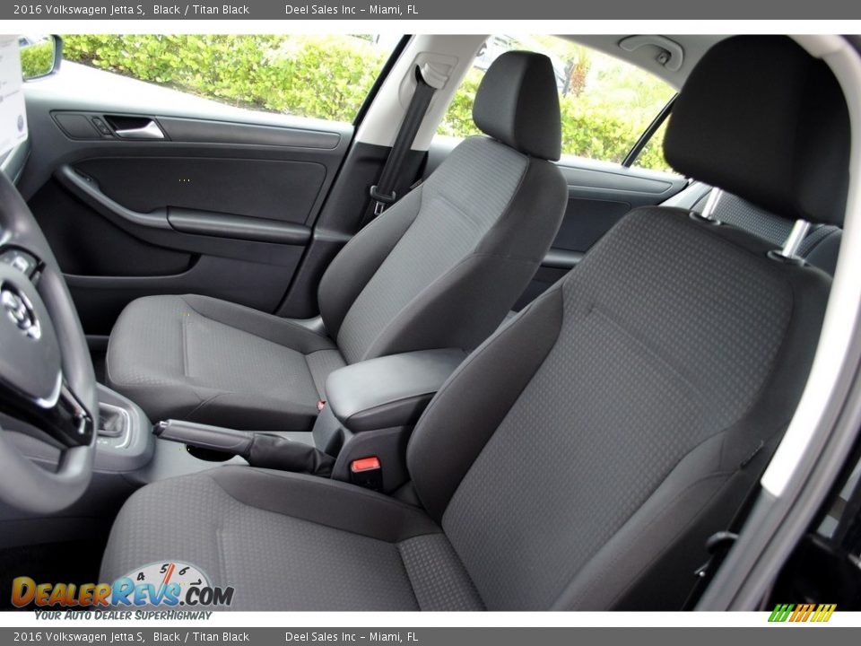 Titan Black Interior - 2016 Volkswagen Jetta S Photo #14