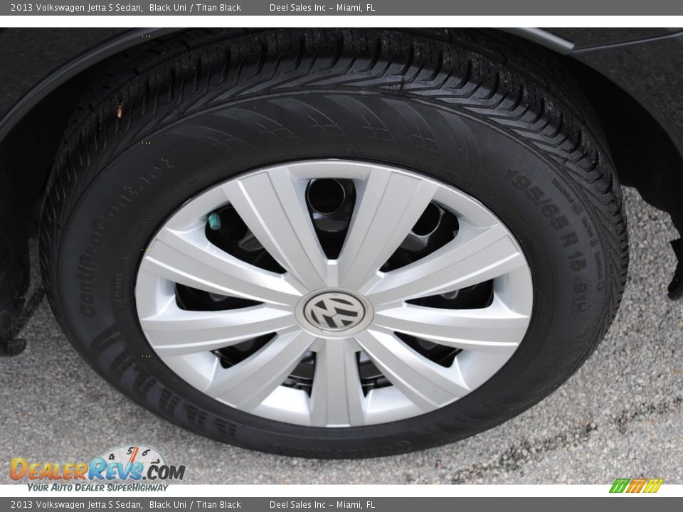 2013 Volkswagen Jetta S Sedan Black Uni / Titan Black Photo #11