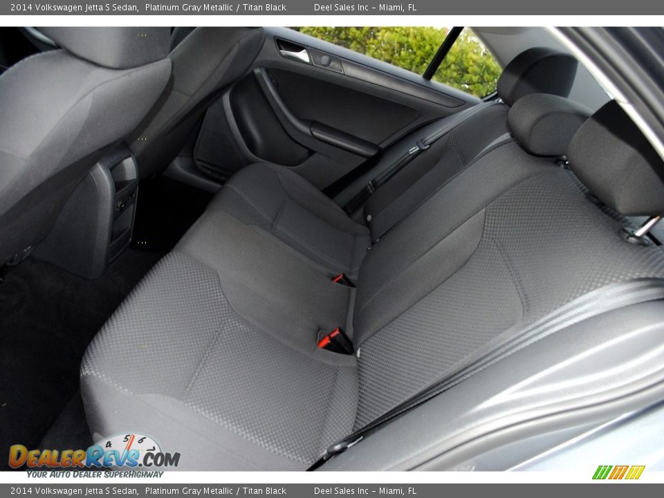 2014 Volkswagen Jetta S Sedan Platinum Gray Metallic / Titan Black Photo #12