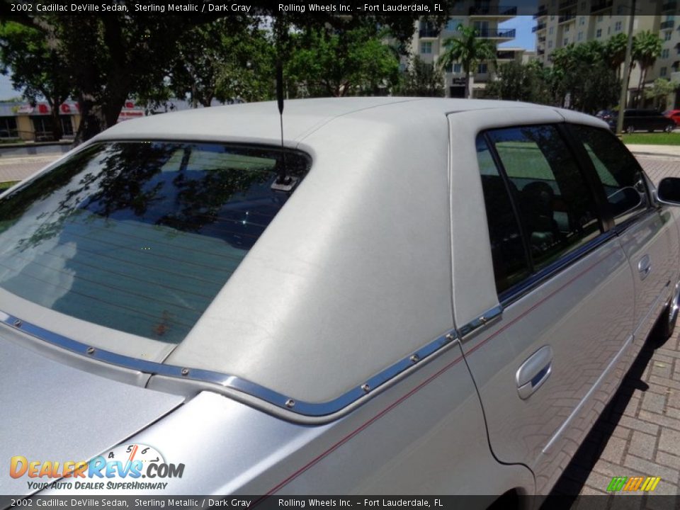 2002 Cadillac DeVille Sedan Sterling Metallic / Dark Gray Photo #25