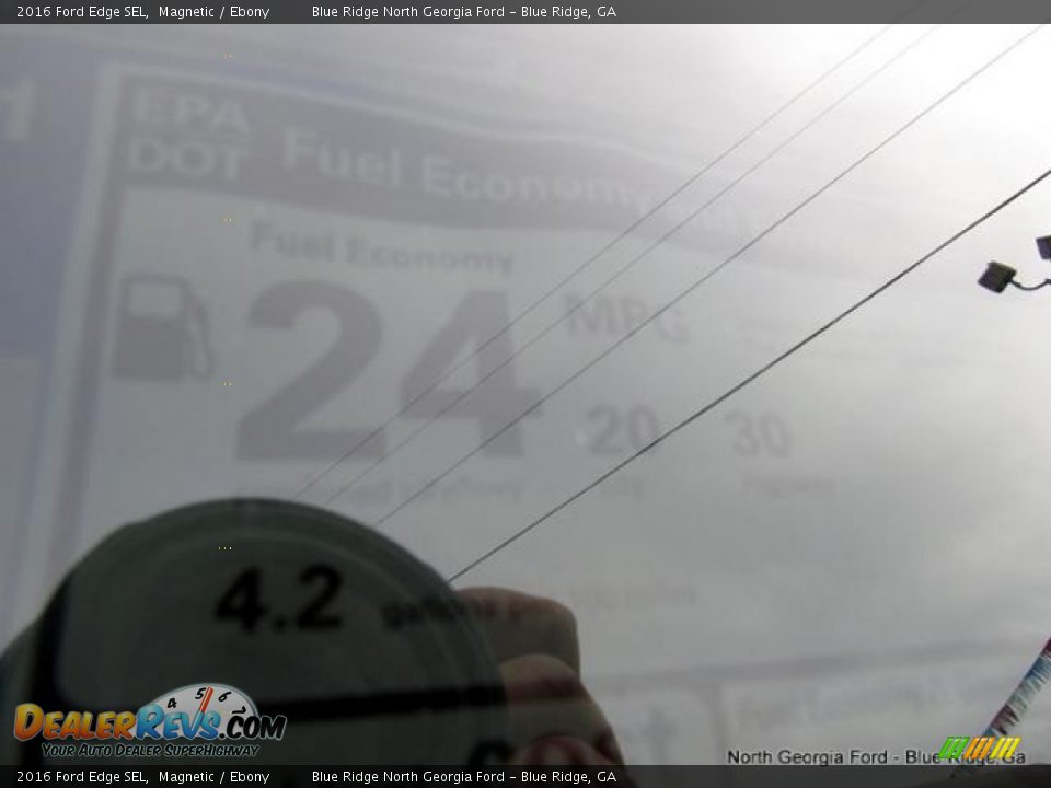 2016 Ford Edge SEL Magnetic / Ebony Photo #26