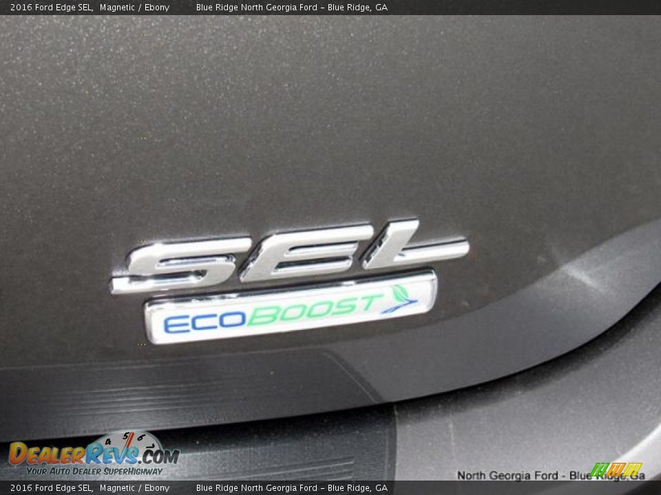 2016 Ford Edge SEL Magnetic / Ebony Photo #36