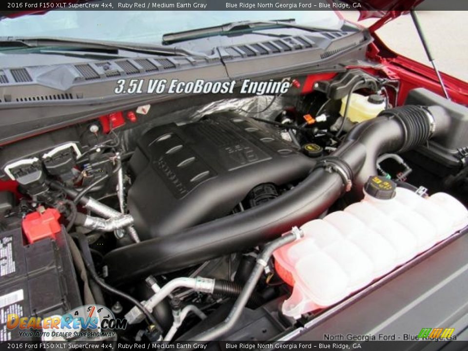 2016 Ford F150 XLT SuperCrew 4x4 Ruby Red / Medium Earth Gray Photo #11