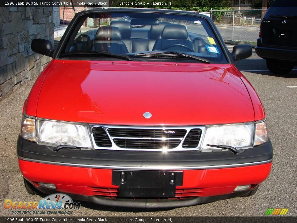 1996 Saab 900 SE Turbo Convertible Imola Red / Black Photo #2