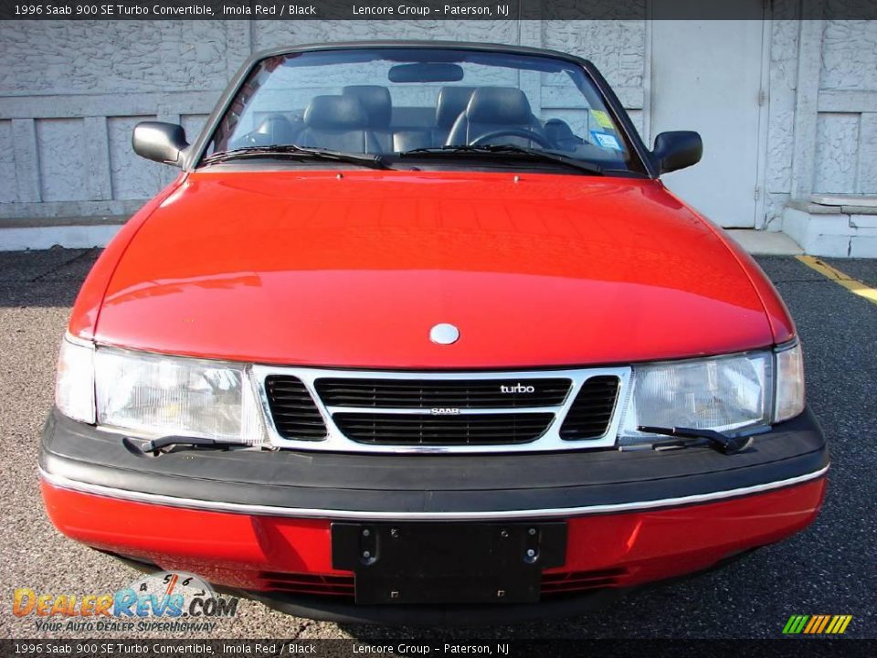 1996 Saab 900 SE Turbo Convertible Imola Red / Black Photo #7