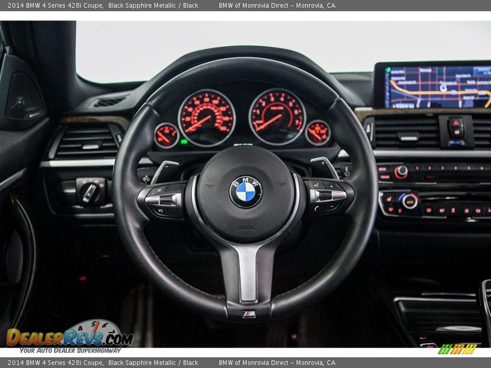 2014 BMW 4 Series 428i Coupe Black Sapphire Metallic / Black Photo #16