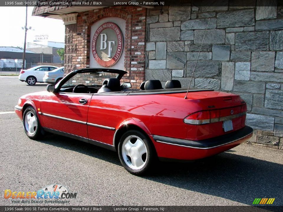 1996 Saab 900 SE Turbo Convertible Imola Red / Black Photo #10