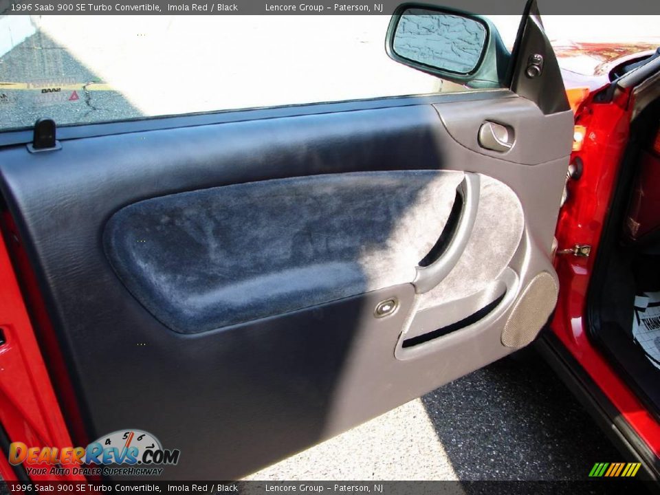 1996 Saab 900 SE Turbo Convertible Imola Red / Black Photo #11