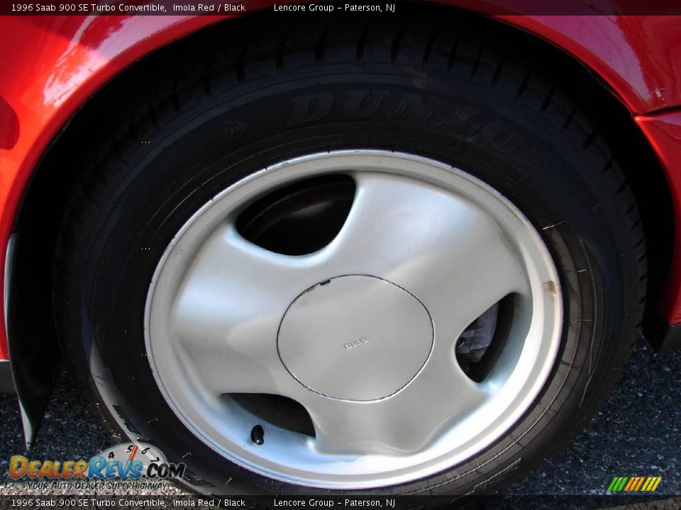 1996 Saab 900 SE Turbo Convertible Imola Red / Black Photo #12
