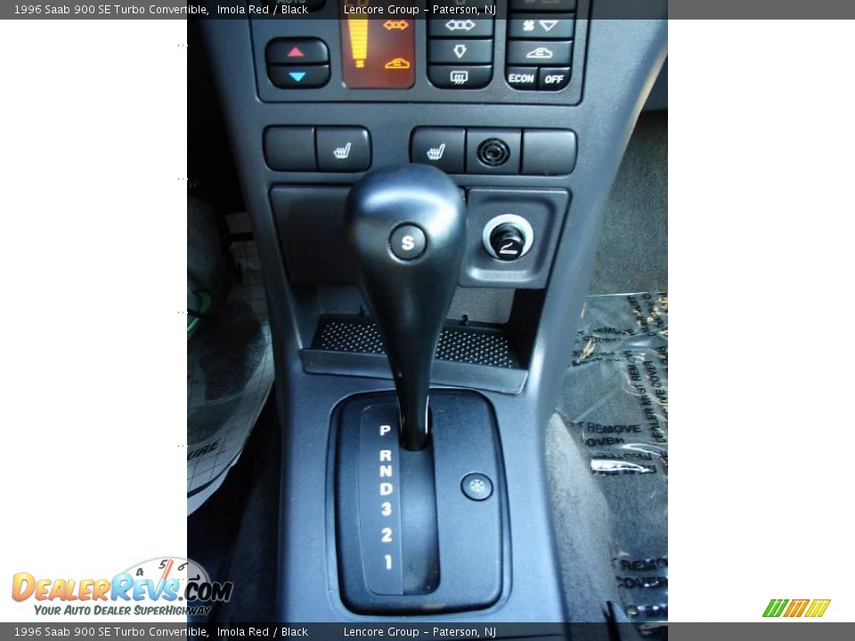 1996 Saab 900 SE Turbo Convertible Imola Red / Black Photo #13