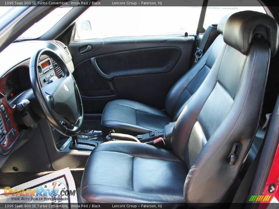 1996 Saab 900 SE Turbo Convertible Imola Red / Black Photo #15