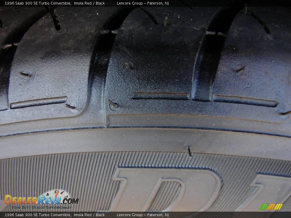 1996 Saab 900 SE Turbo Convertible Imola Red / Black Photo #16