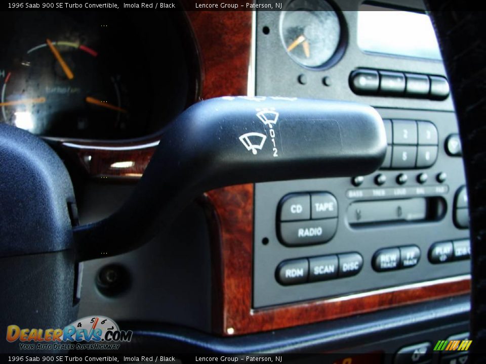 1996 Saab 900 SE Turbo Convertible Imola Red / Black Photo #18