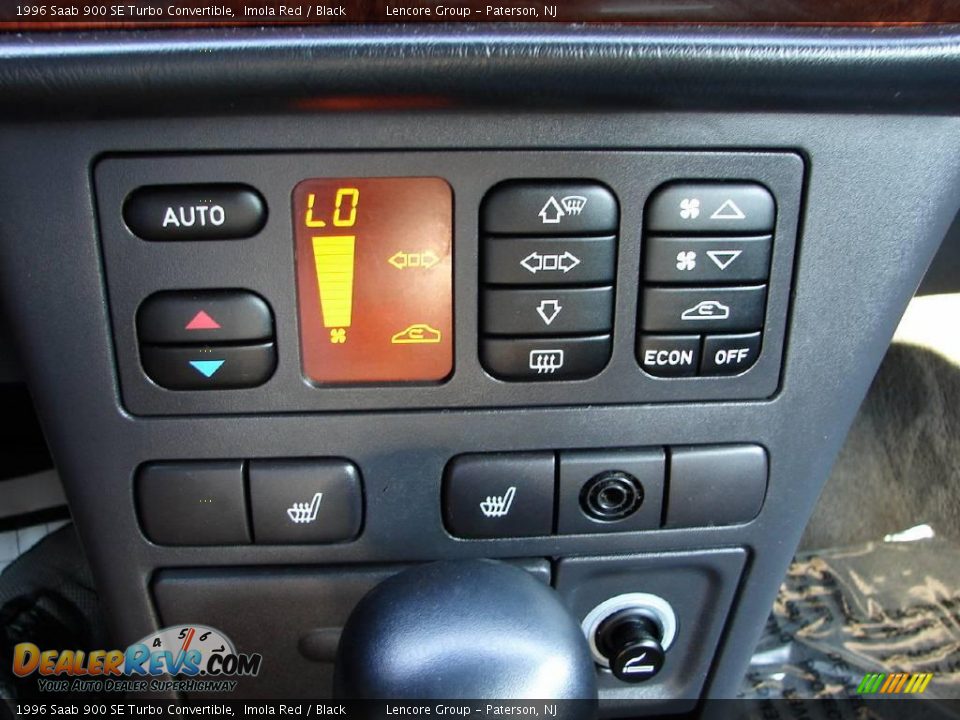 1996 Saab 900 SE Turbo Convertible Imola Red / Black Photo #21