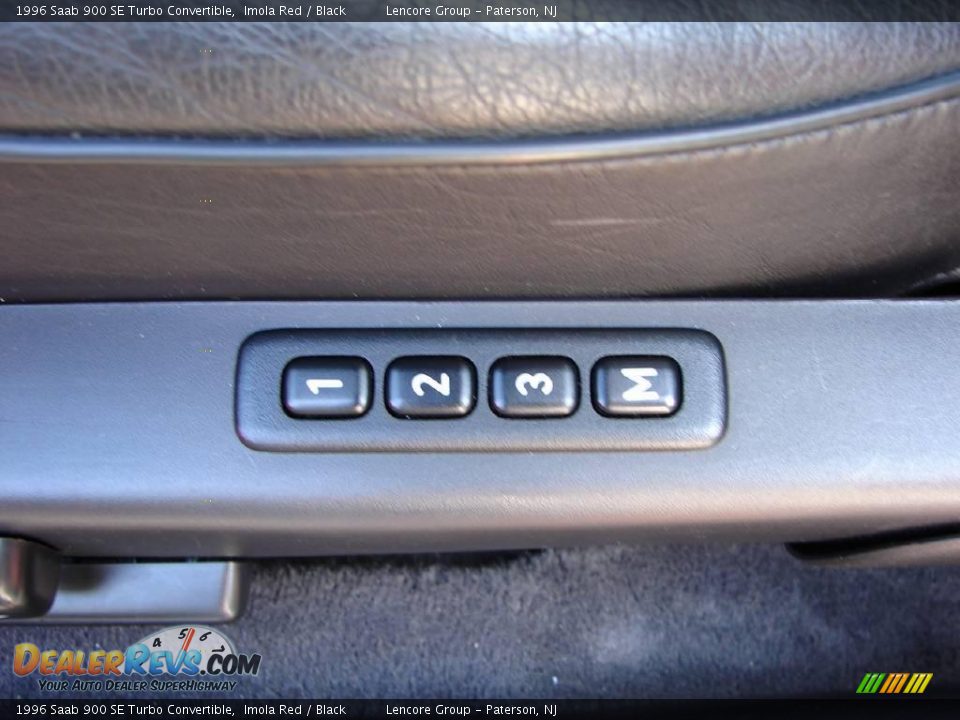 1996 Saab 900 SE Turbo Convertible Imola Red / Black Photo #22