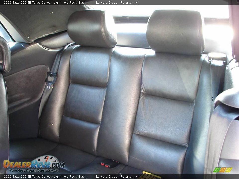 1996 Saab 900 SE Turbo Convertible Imola Red / Black Photo #26