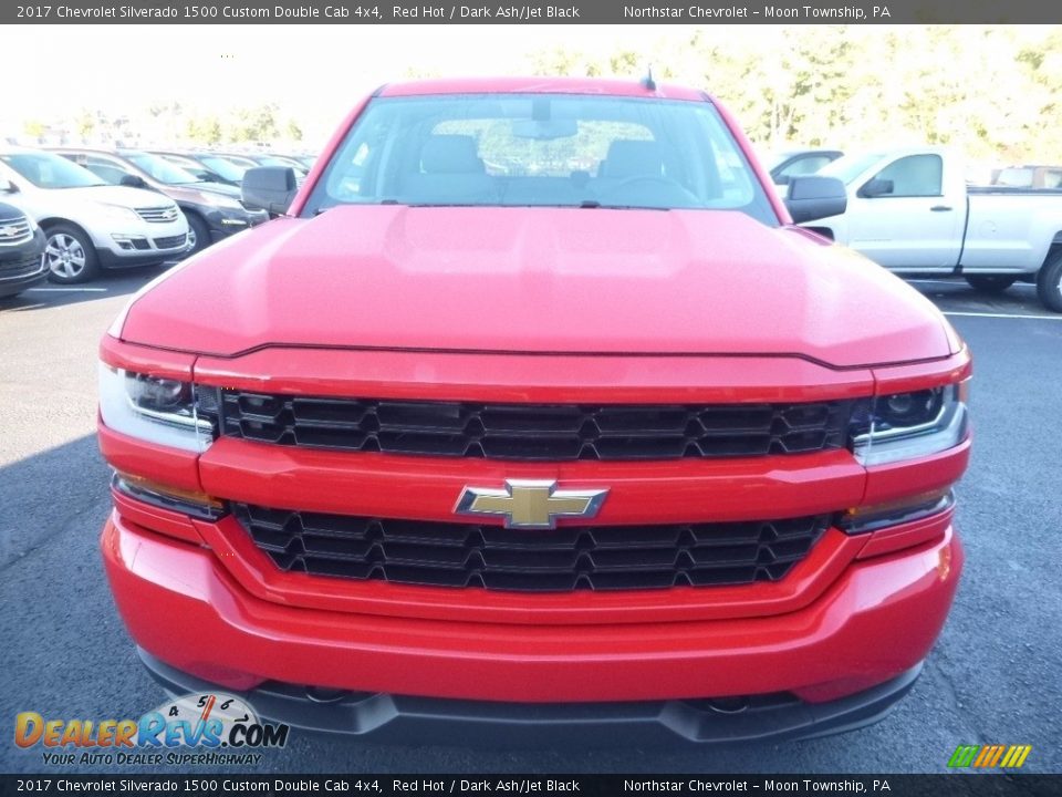 2017 Chevrolet Silverado 1500 Custom Double Cab 4x4 Red Hot / Dark Ash/Jet Black Photo #2