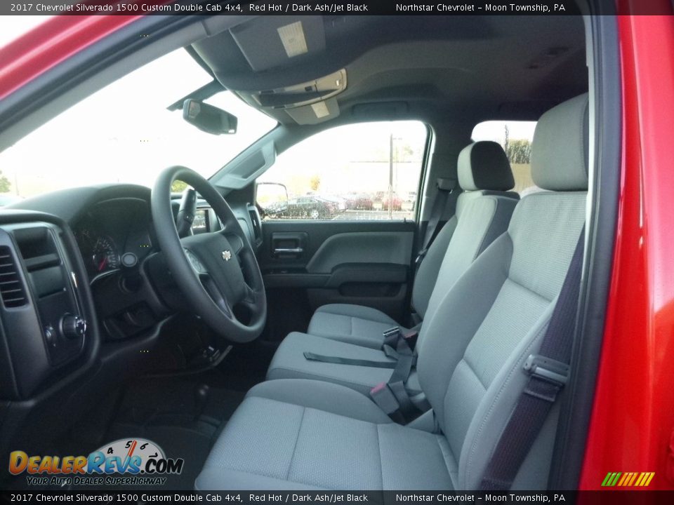 2017 Chevrolet Silverado 1500 Custom Double Cab 4x4 Red Hot / Dark Ash/Jet Black Photo #11