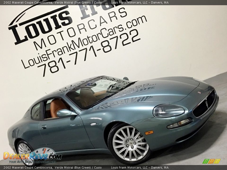 2002 Maserati Coupe Cambiocorsa Verde Mistral (Blue Green) / Cuoio Photo #2