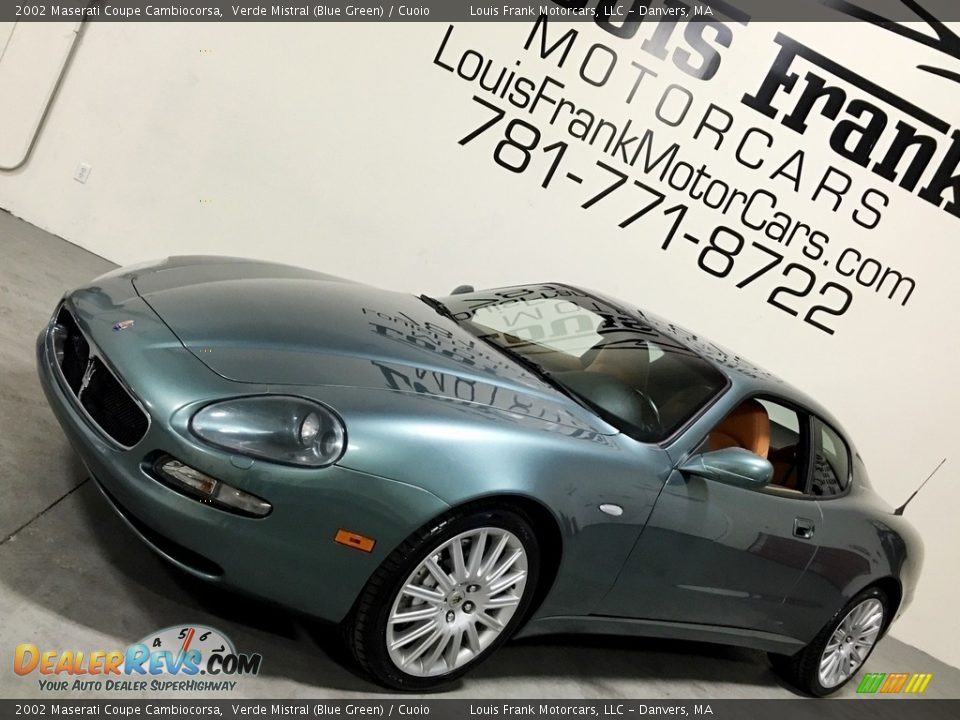 2002 Maserati Coupe Cambiocorsa Verde Mistral (Blue Green) / Cuoio Photo #16