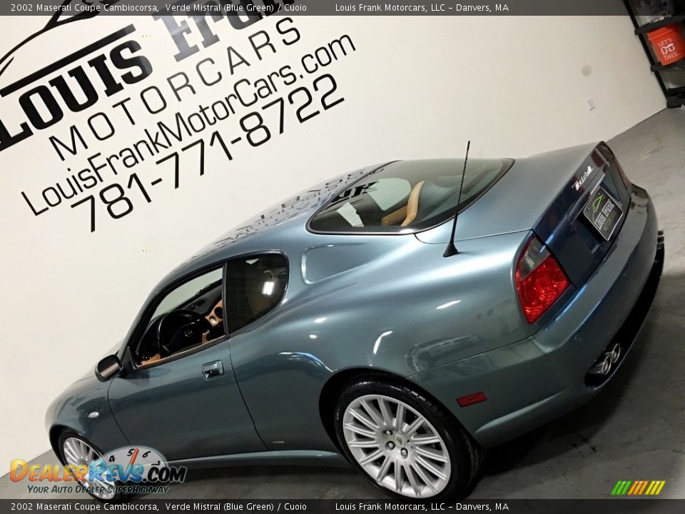 2002 Maserati Coupe Cambiocorsa Verde Mistral (Blue Green) / Cuoio Photo #18