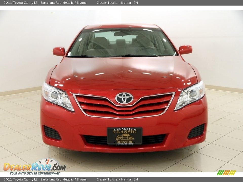 2011 Toyota Camry LE Barcelona Red Metallic / Bisque Photo #2