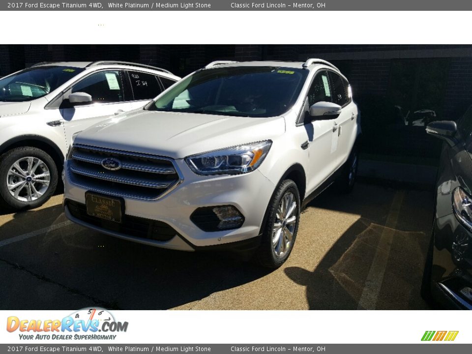 2017 Ford Escape Titanium 4WD White Platinum / Medium Light Stone Photo #1