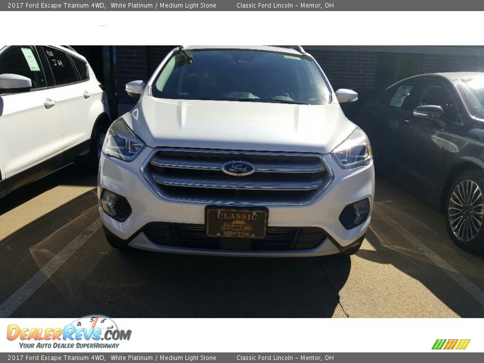2017 Ford Escape Titanium 4WD White Platinum / Medium Light Stone Photo #2